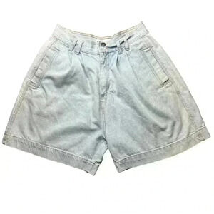 Vintage 90's White Stag Light Wash Denim High Waisted Mom Shorts Size 14